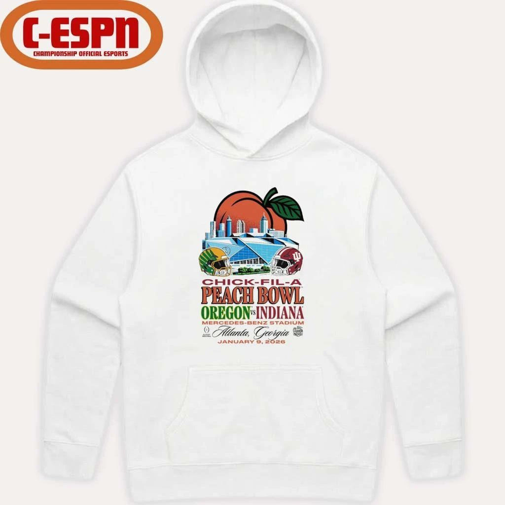 Peach Bowl IU Vs Oregon January 9th Shirt