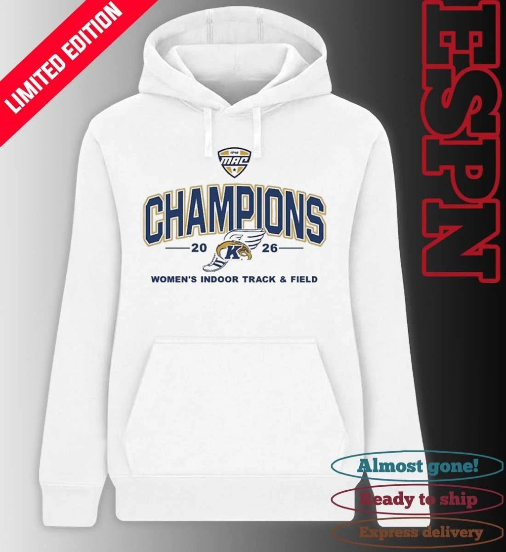Kent State Golden Flashes 2026 MAC Women’s Indoor Track & Field Champions T-Shirt