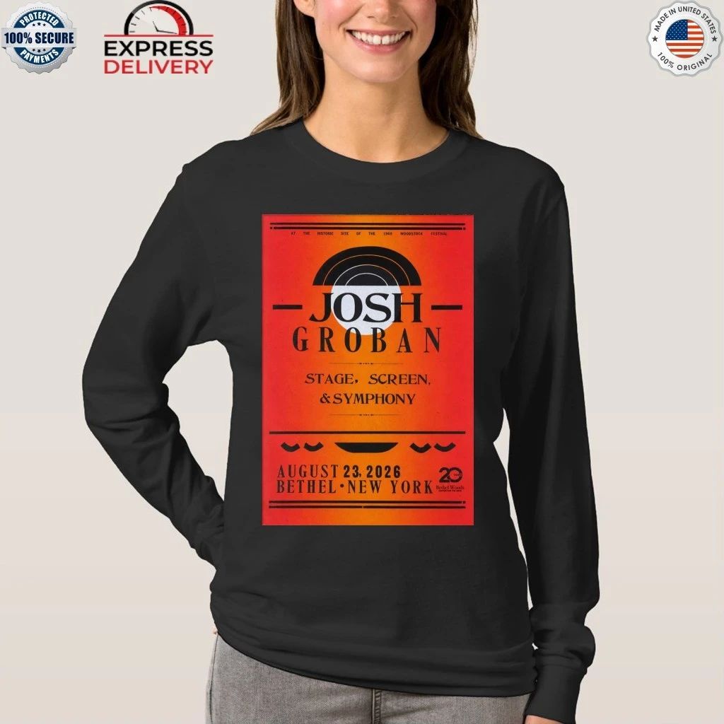 Josh Groban August 23 2026 In Bethel NY Shirt