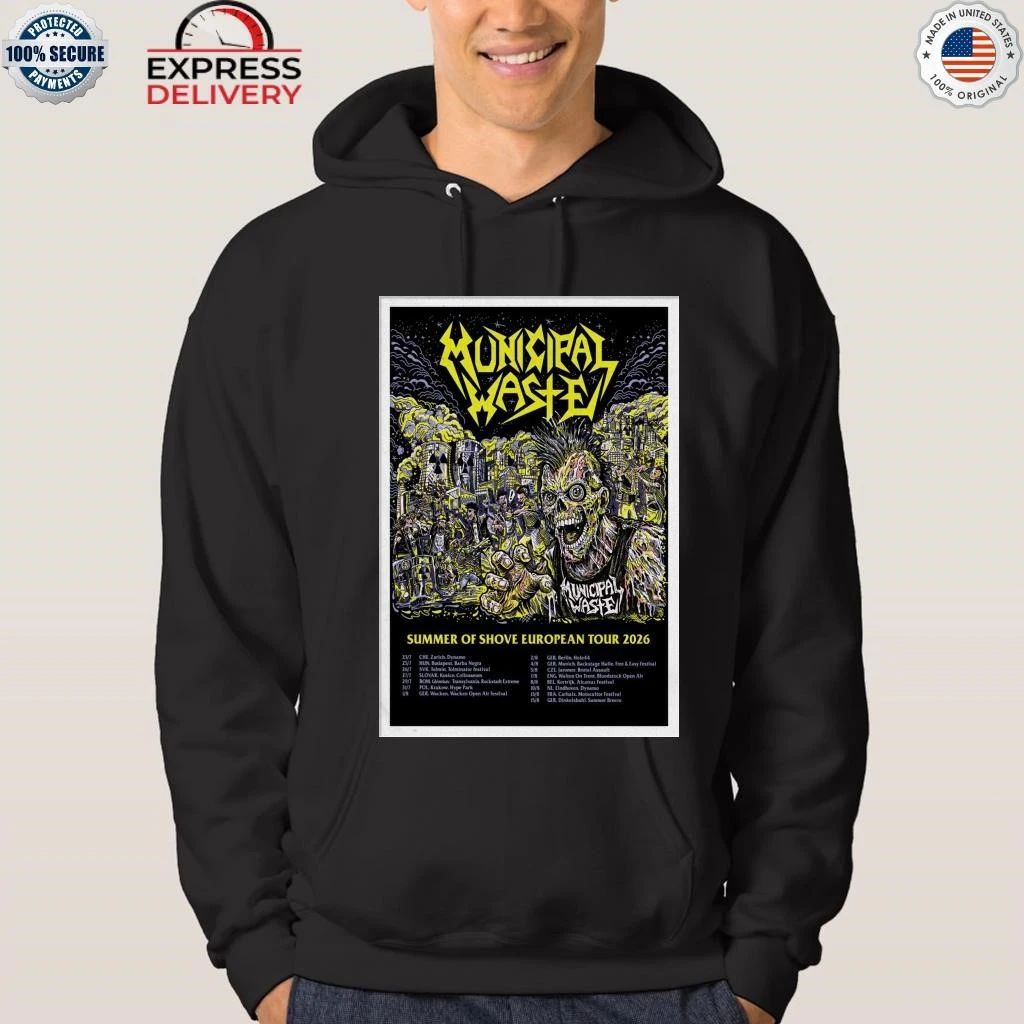 Municipal Waste Summer Of Shove European Tour 2026 Shirt