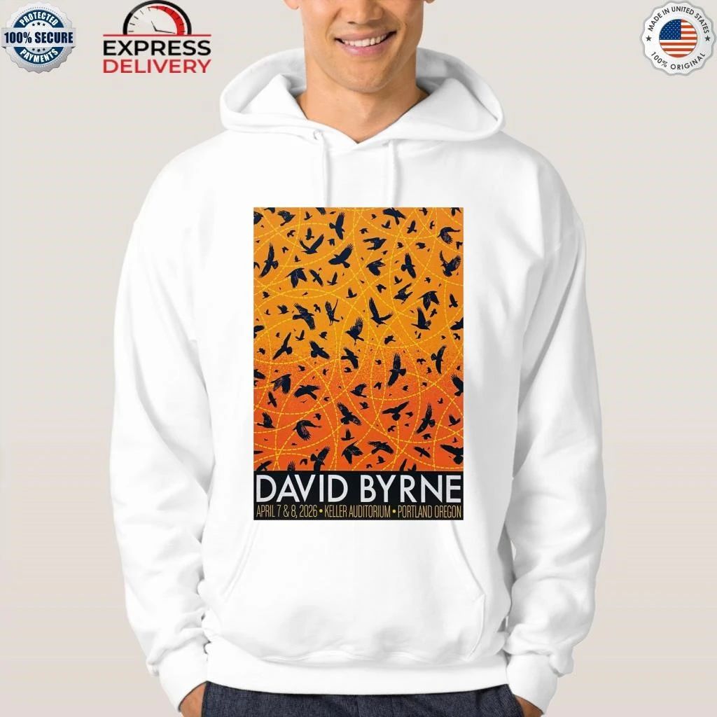 David Byrne Apr 7-8 2026 Portland, Keller Auditorium Shirt