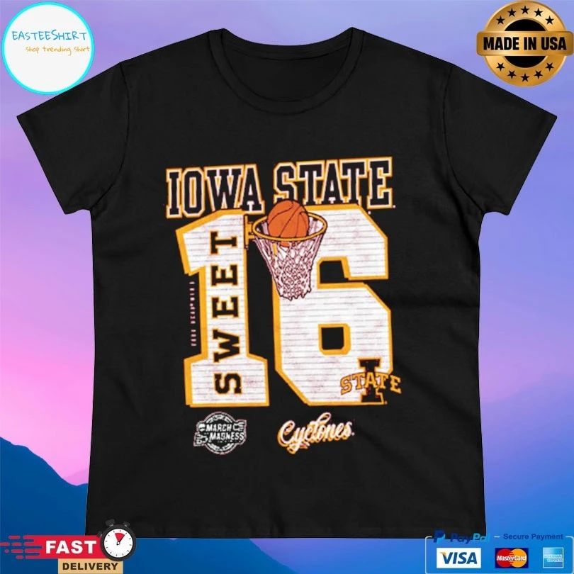 Iowa State Cyclones Cardinal 2026 Ncaa March Madness Sweet 16 T-shirt