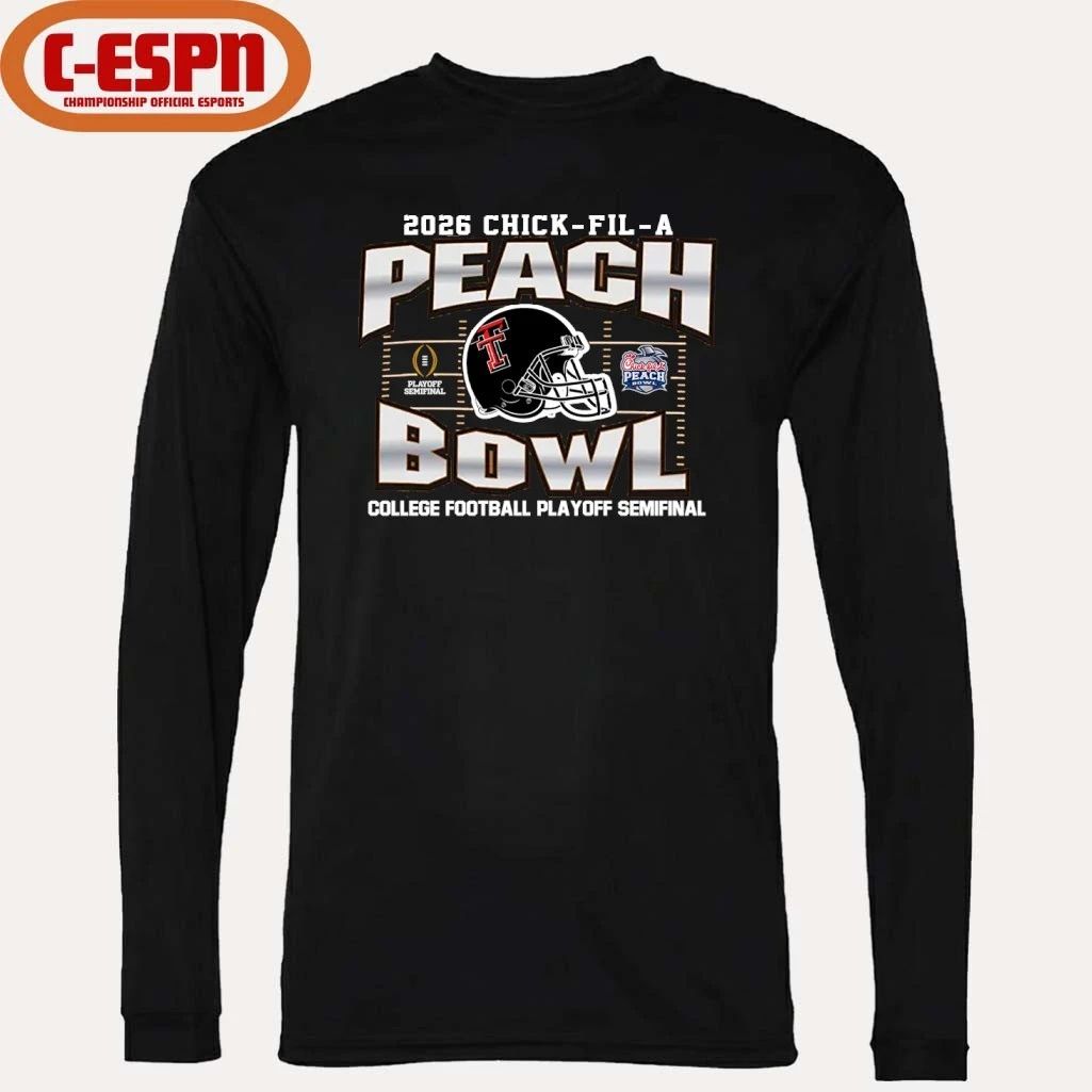 Texas Tech Red Raiders 2026 CFP Peach Bowl Shirt