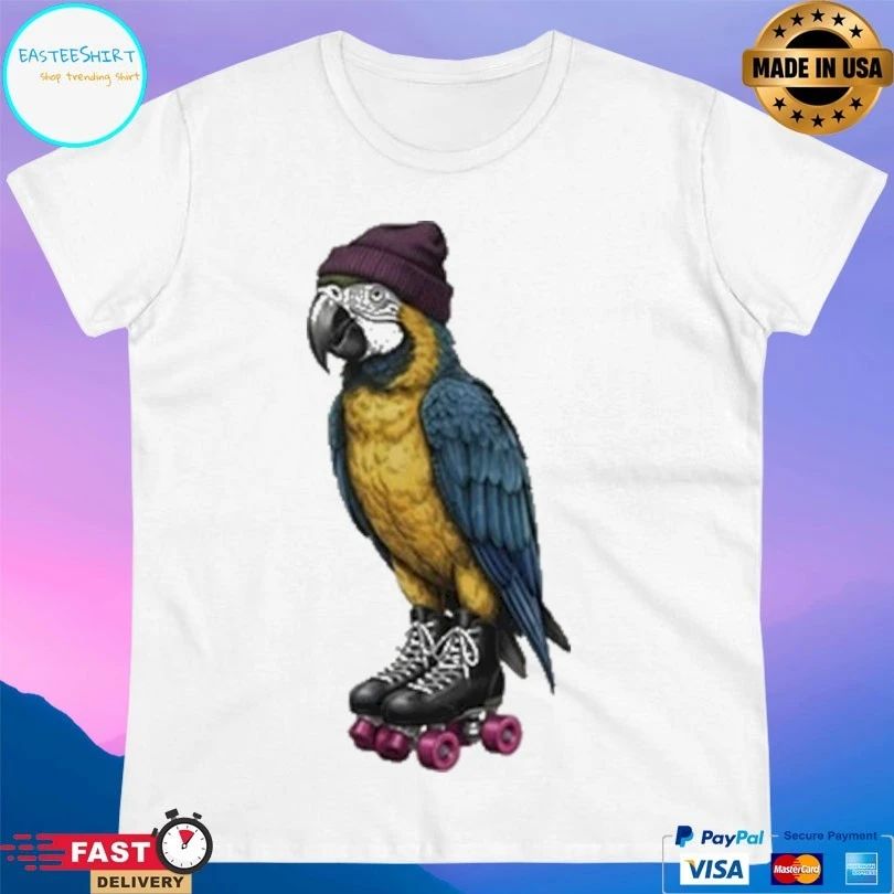 Roller Skating Parrot T-shirts
