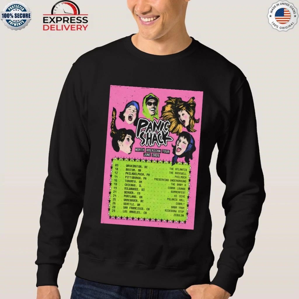 Panic Shack North American Tour June 2026 Shirt
