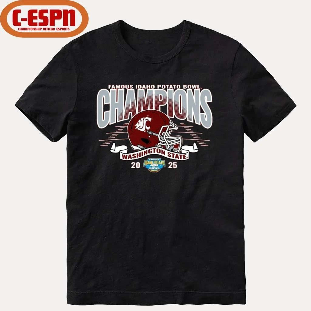 Washington State University Cougars Football 2025 Potato Bowl Champions Shirt