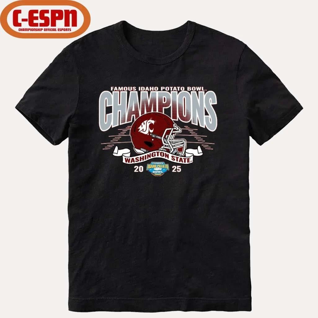 Washington State University Cougars Football 2025 Potato Bowl Champions Shirt
