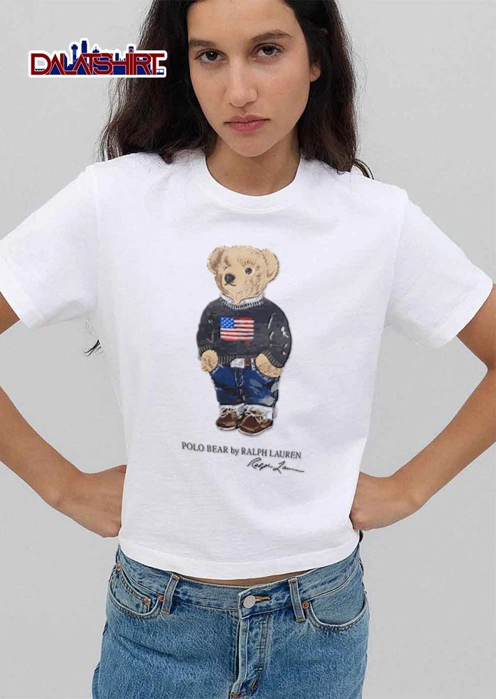 Polo Bear By Ralph Lauren Teddy American Flag Sweater Jeans shirt