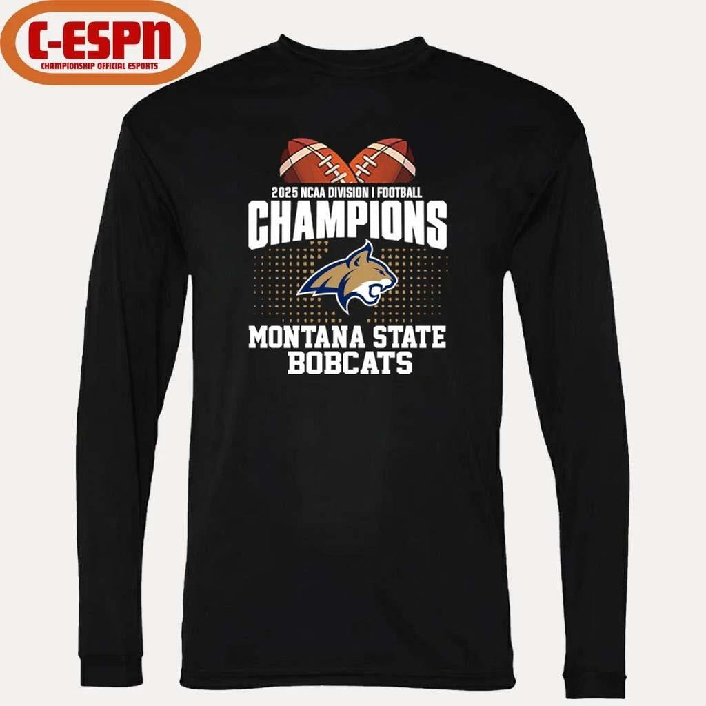 Montana State Football 2025 NCAA DI FCS National Champions T-Shirt