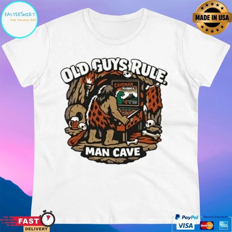 Man Cave Chocolate Old Guys Rule Shed T-shirts