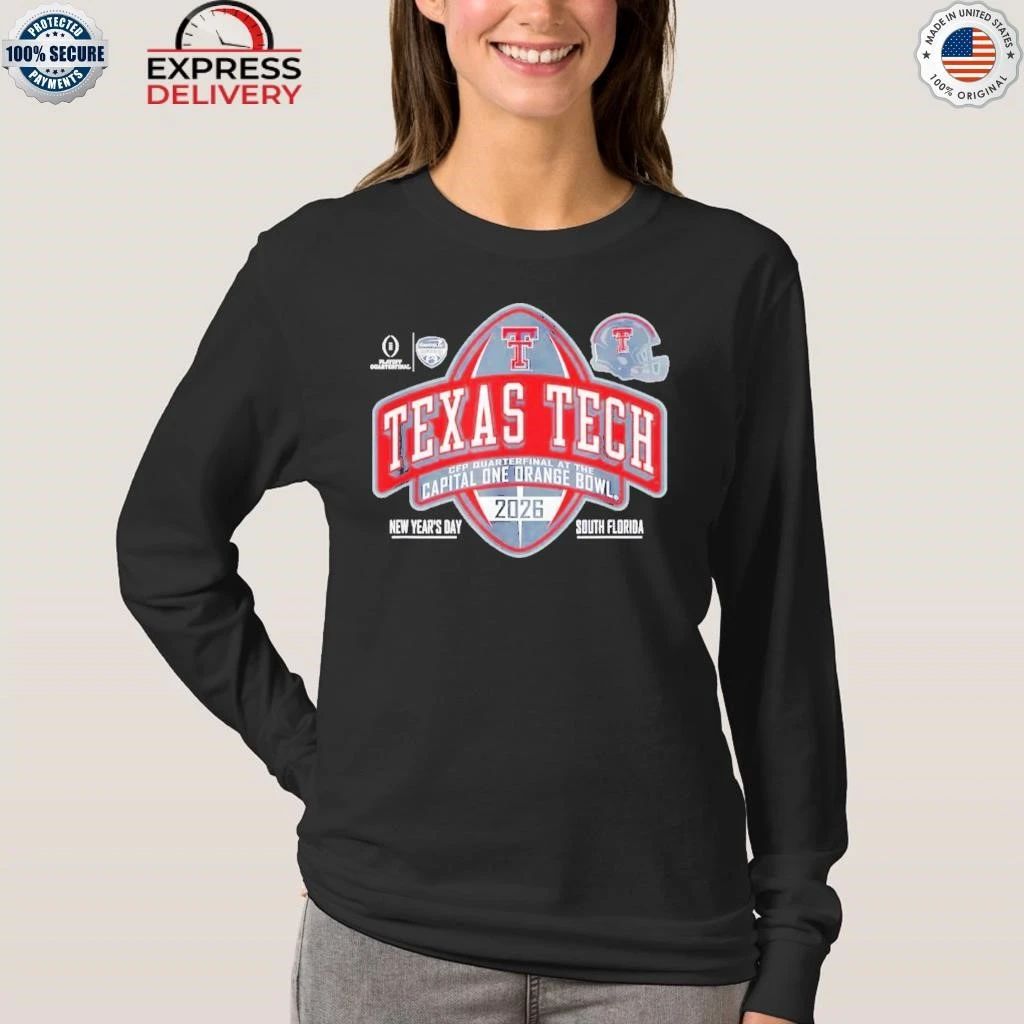 Texas Tech Red Raiders Orange Bowl 2025-26 CFP Quarter Shirt