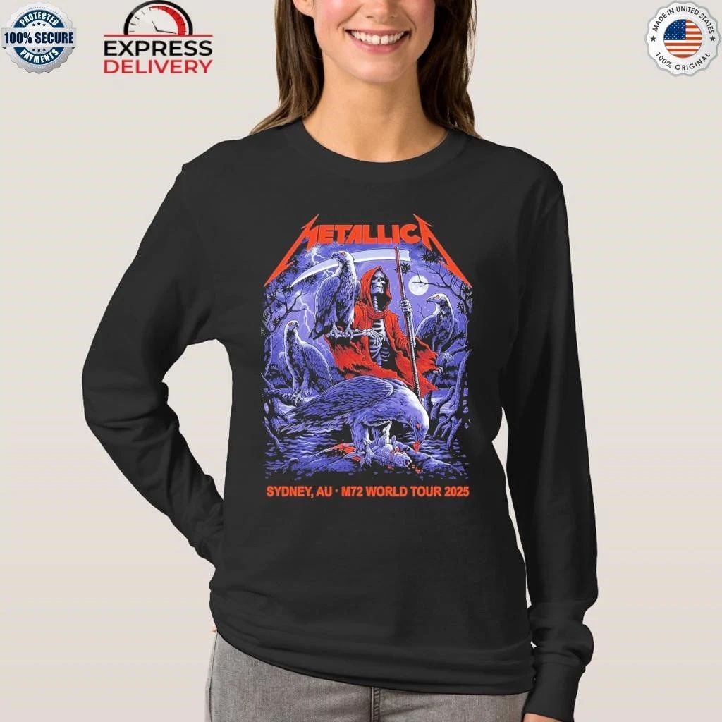 Metallica M72 Sydney, AU Australia November 15, 2025 M72 World Tour 2025 Artwork By Blair Sayer Shirt