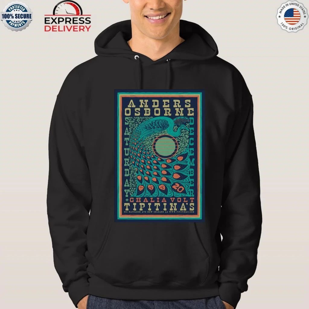 Anders Osborne 2025 New Orleans Tour On Dec 20 Shirt