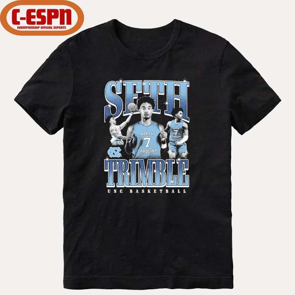 UNC Basketball Seth Trimble Night Night T-Shirt