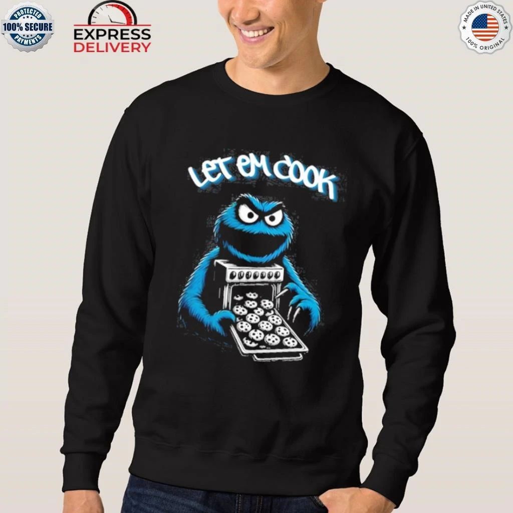 Myron Gaines Wearing Let Em Cook Shirt