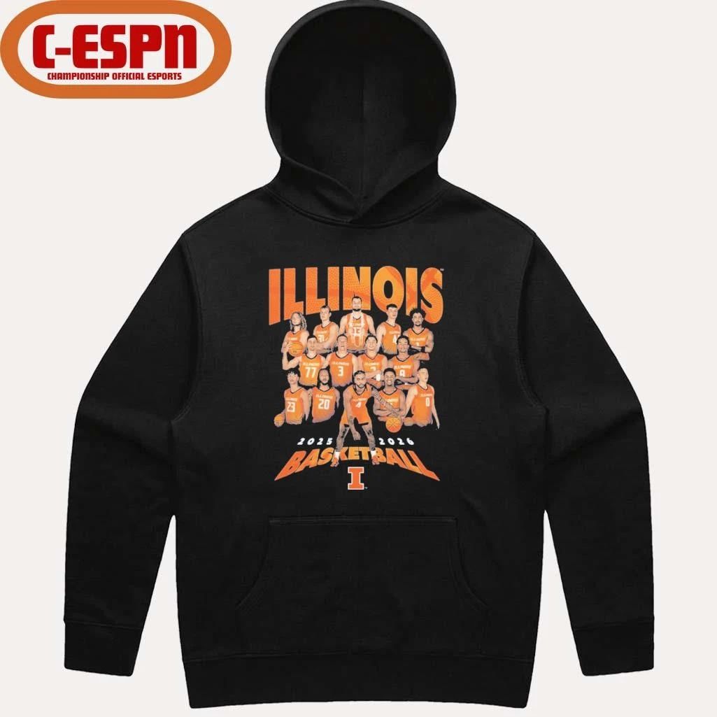 2025-2026 Illinois Men’s Basketball Team Shirt
