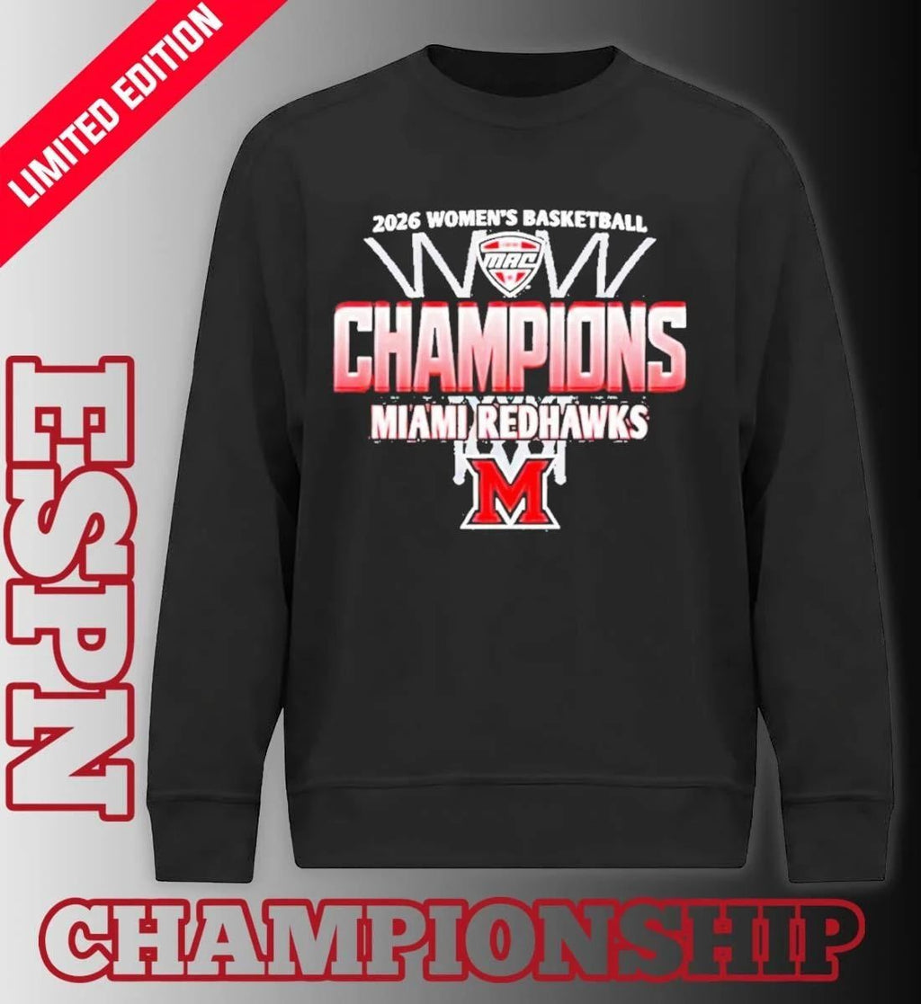 Miami RedHawks 2026 MAC Women’s Basketball Regular Season Champions Shirt