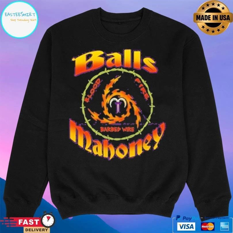 Ball Mahoney Blood Fire Barbed Wire T-shirts