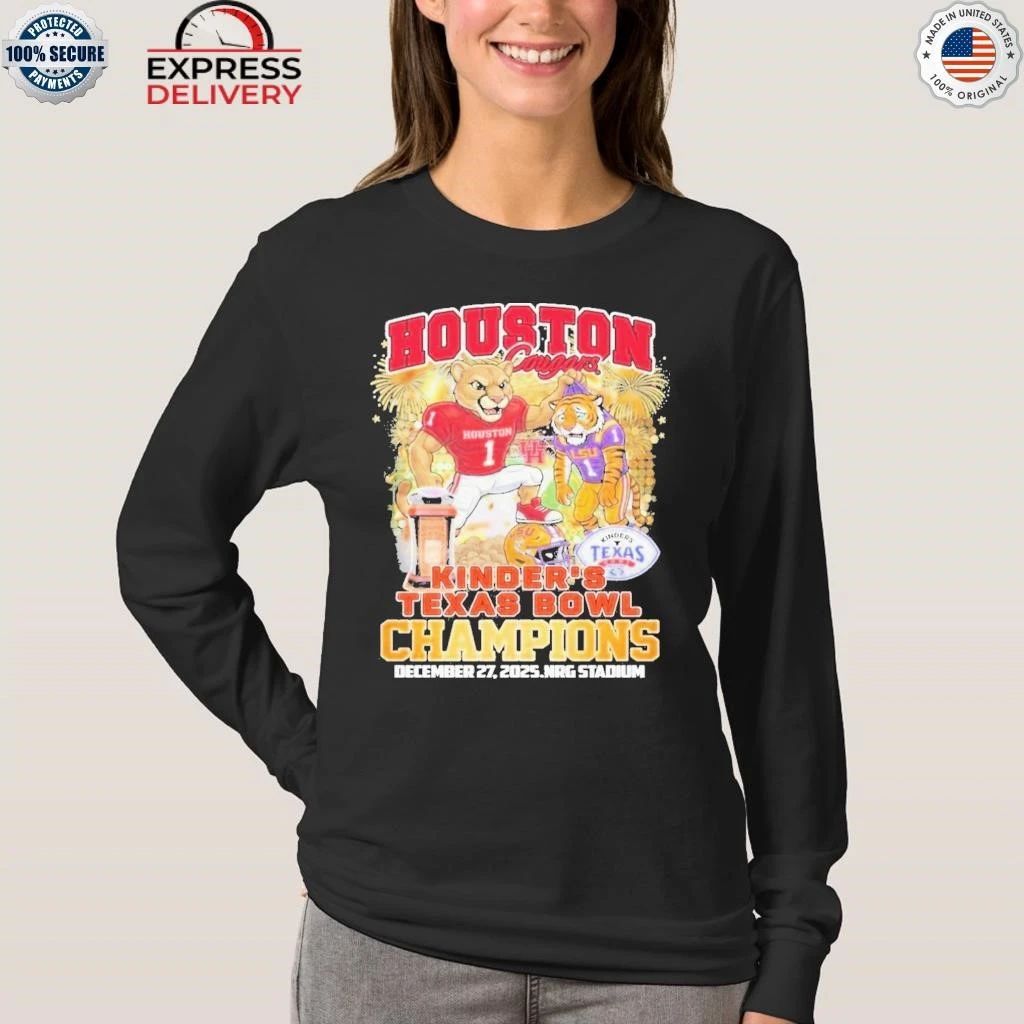 Houston Cougars 2025 Kinder’s Texas Bowl Champions Shirt