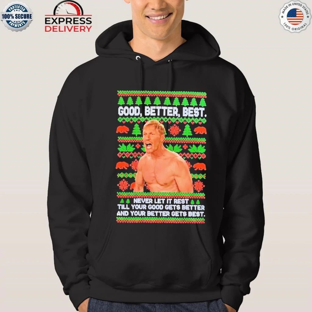 Good Better Best Never Let It Rest Xmas Ben Johnson Shirt
