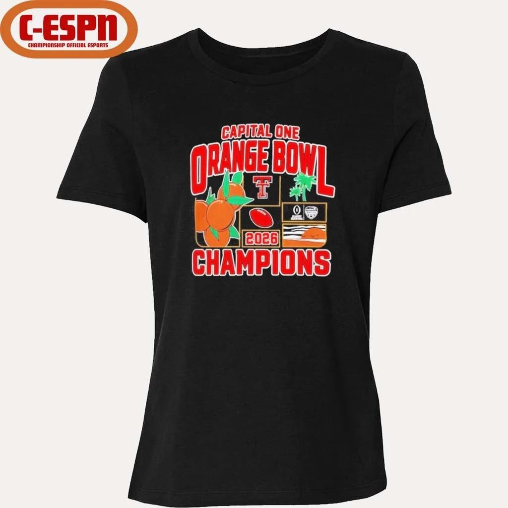 Texas Tech Red Raiders Orange Bowl Champions 2025-26 CFP shirt