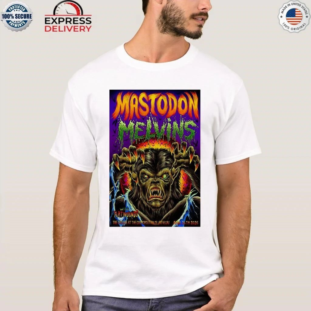 Mastodon with Melvins Concert in Las Vegas April 24 2026 Shirt