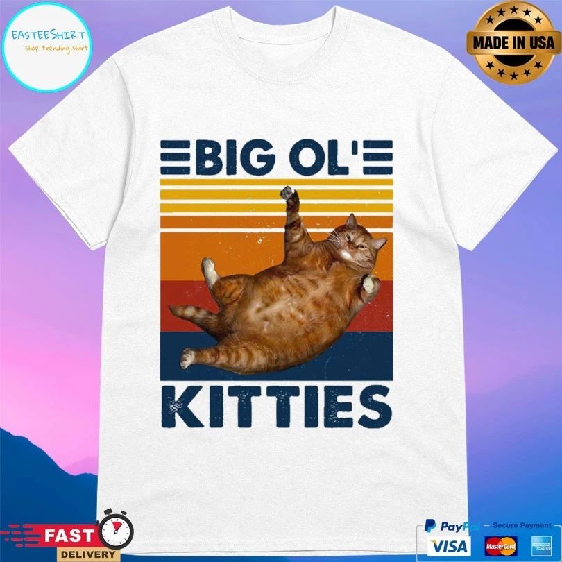 Cat Big Ol Kitties Vintage T-shirt