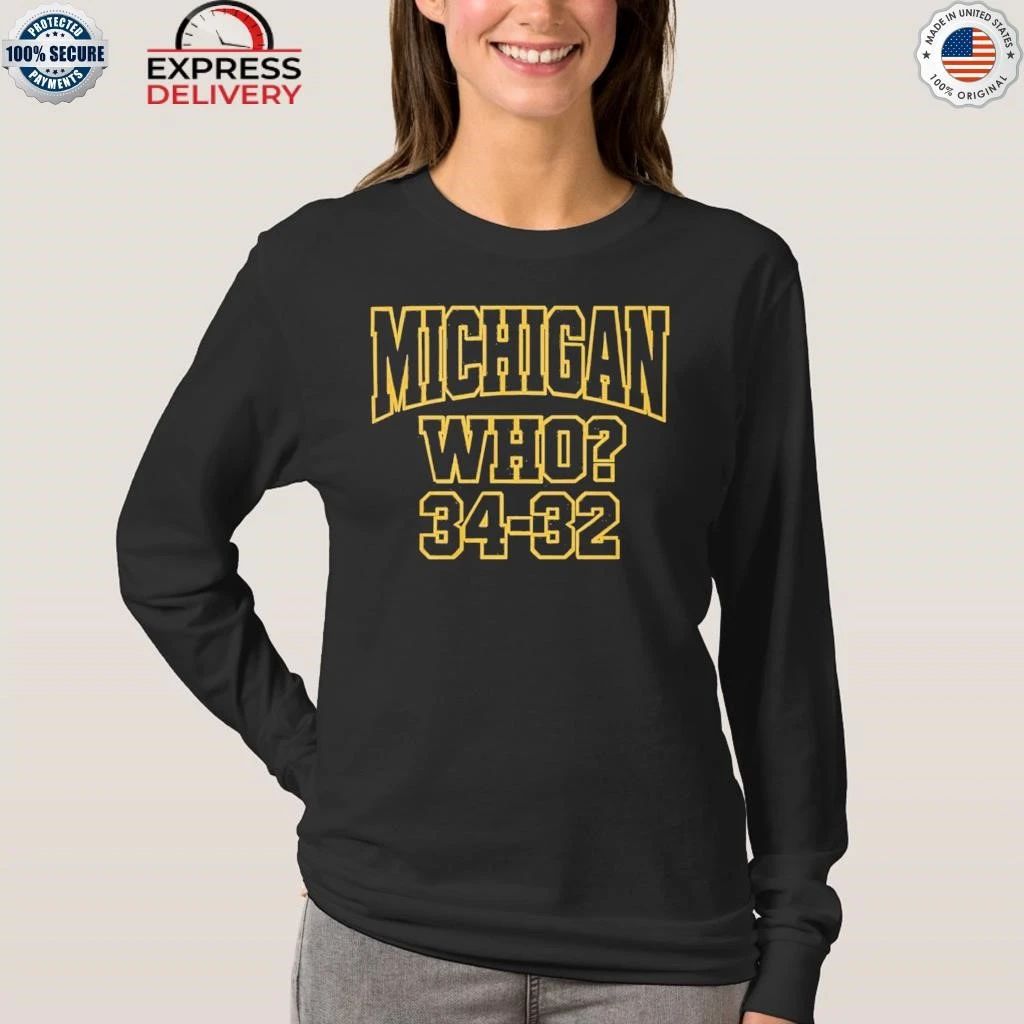 Michigan Who 34 32 Shirt