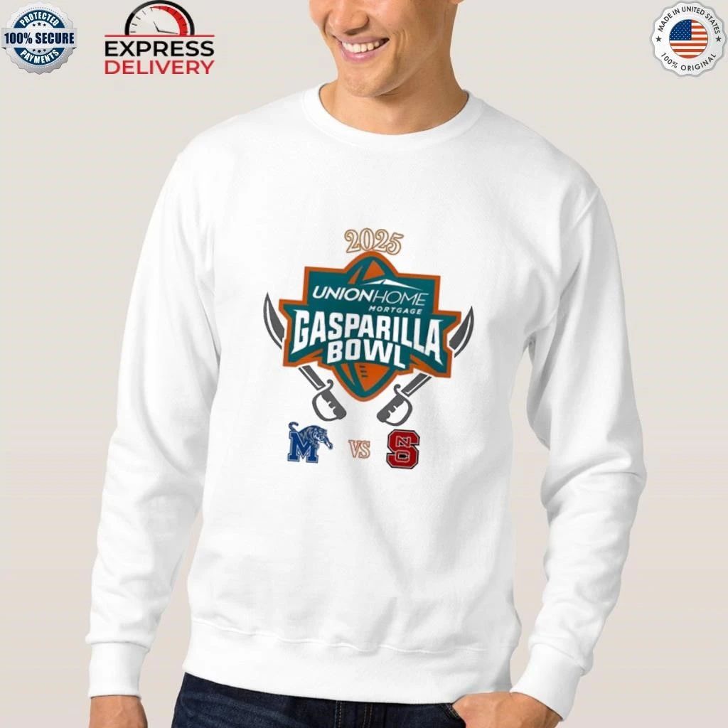 Memphis Tigers Vs NC State Wolfpack Matchup Union Home Mortgage Gasparilla Bowl On December 19 2025 Shirt