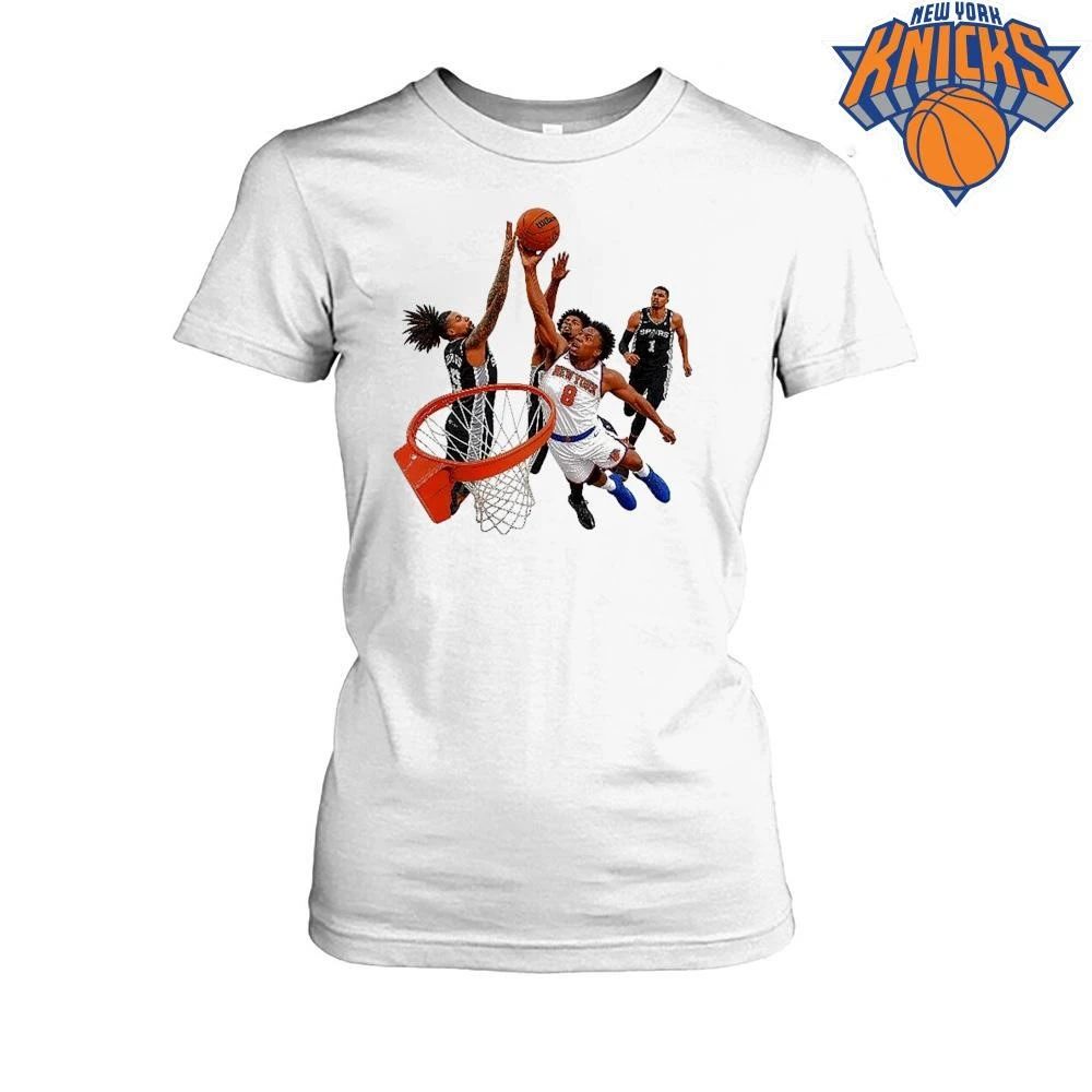 New York Knicks vs San Antonio Spurs Basketball Action NBA Finals 2026 Shirt