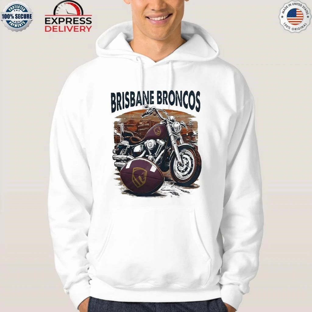 Brisbane Broncos Mix Motorcycle Cool Design Shirt