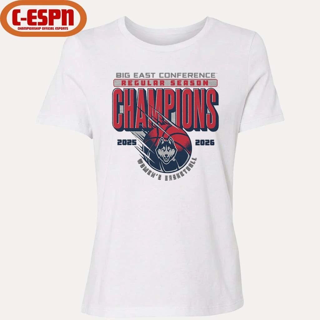 Uconn Huskies Women’s Basketball 2026 Big East Regular Season Champions T-Shirt