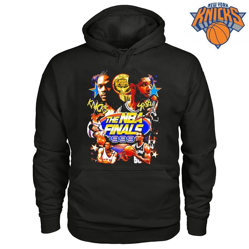 1999 NBA Finals San Antonio Spurs New York Knicks Vintage Graphic Tee Shirt