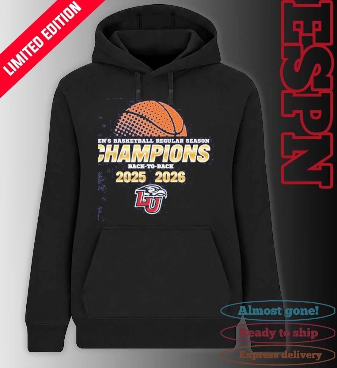 Liberty Men’s Basketball C-USA Back to Back Regular Season Champions T-Shirt