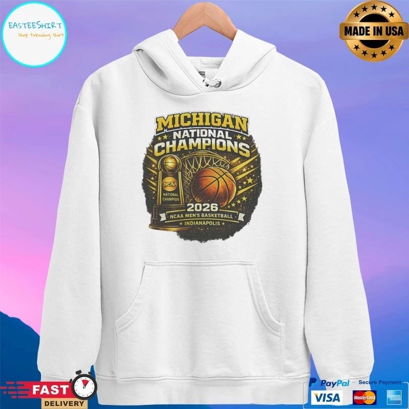 Michigan Wolverines National Champions 2026 Ncaa Men’s Basketball Championship Indianapolis Fan T-shirt