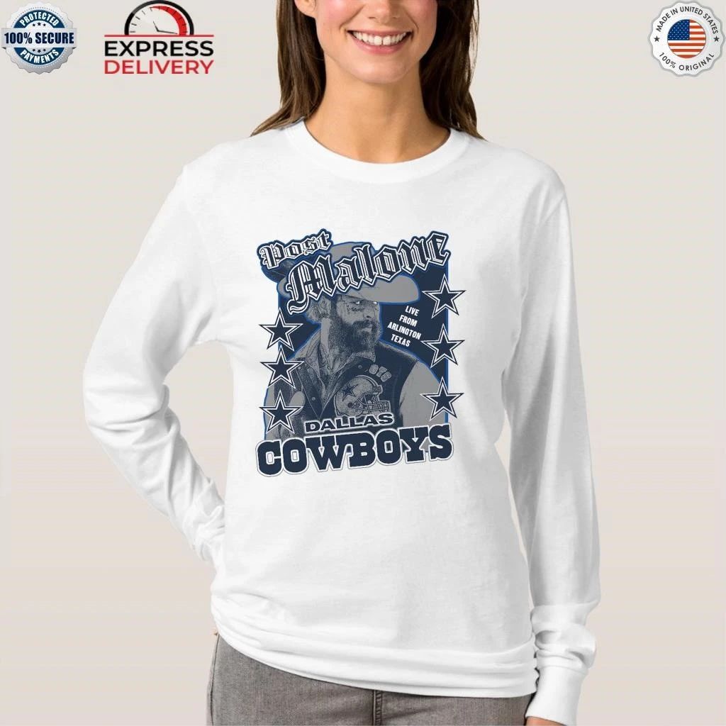 Dallas Cowboys Post Malone White Arlington Concert Shirt