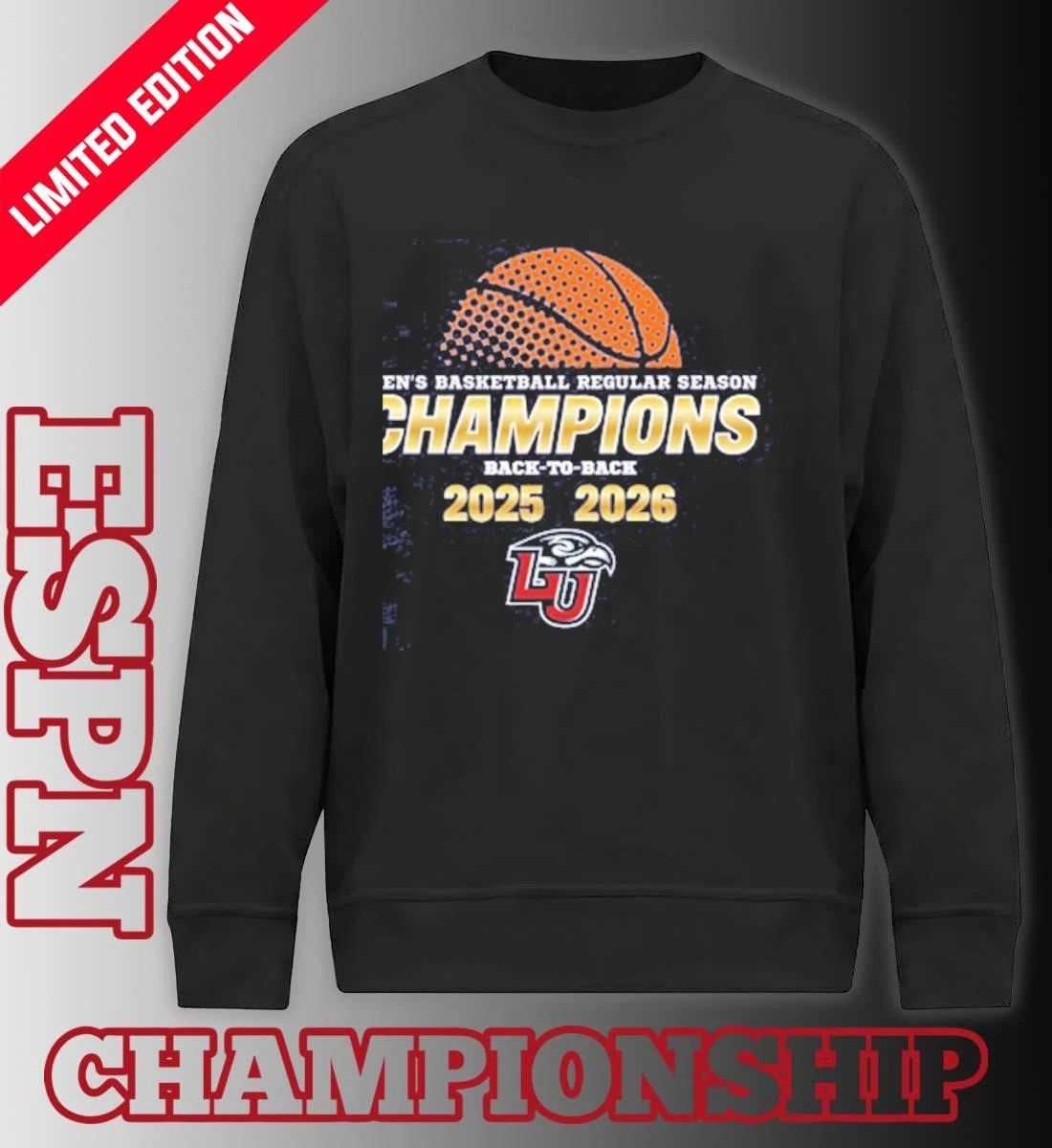 Liberty Men’s Basketball C-USA Back to Back Regular Season Champions T-Shirt