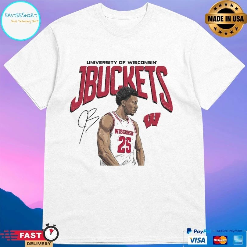 Wisconsin Badgers University Of Wisconsin Jbuckets John Blackwell Wisconsin T-shirt