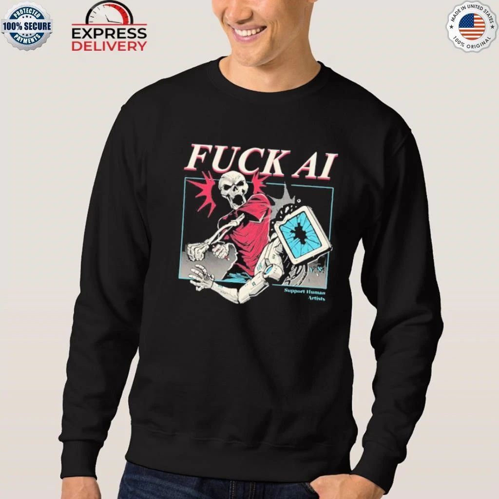 Fuck AI Support Human Artists Shirt