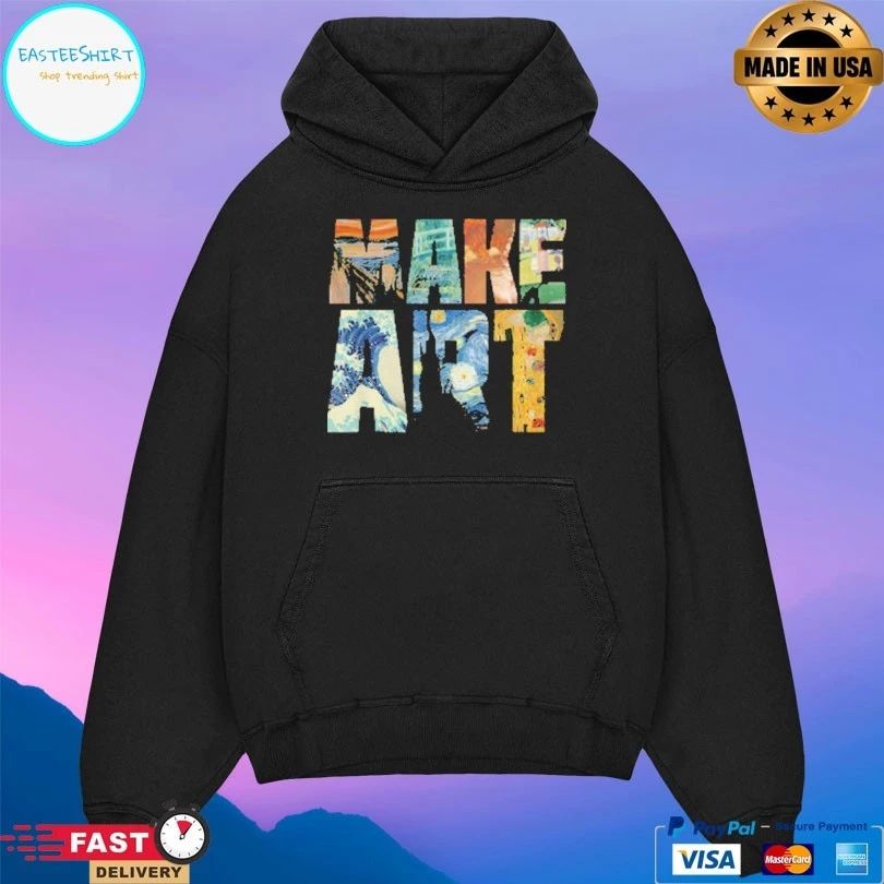 Make Art Famous Masterpieces Collage Graphic T-shirt