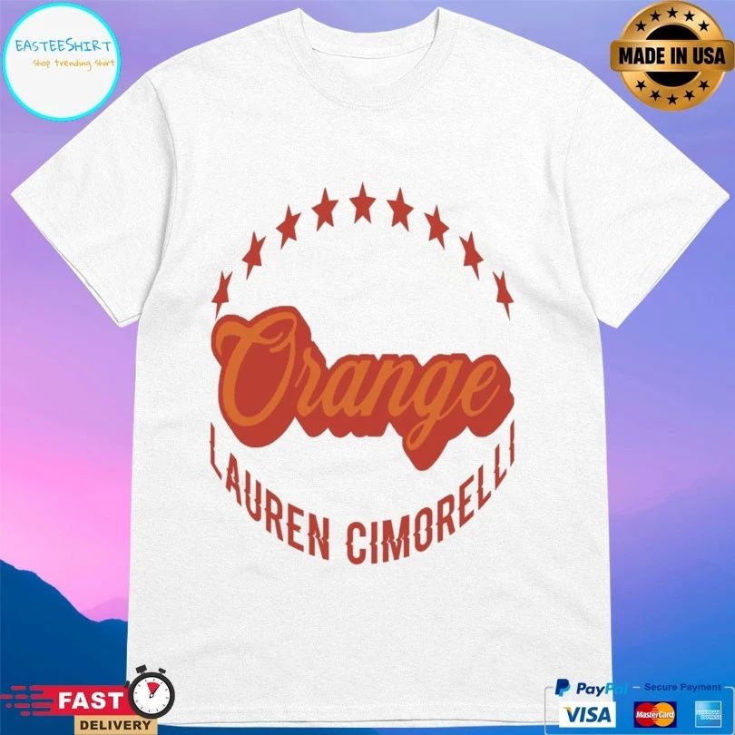 Orange Lauren Cimorelli T-shirt