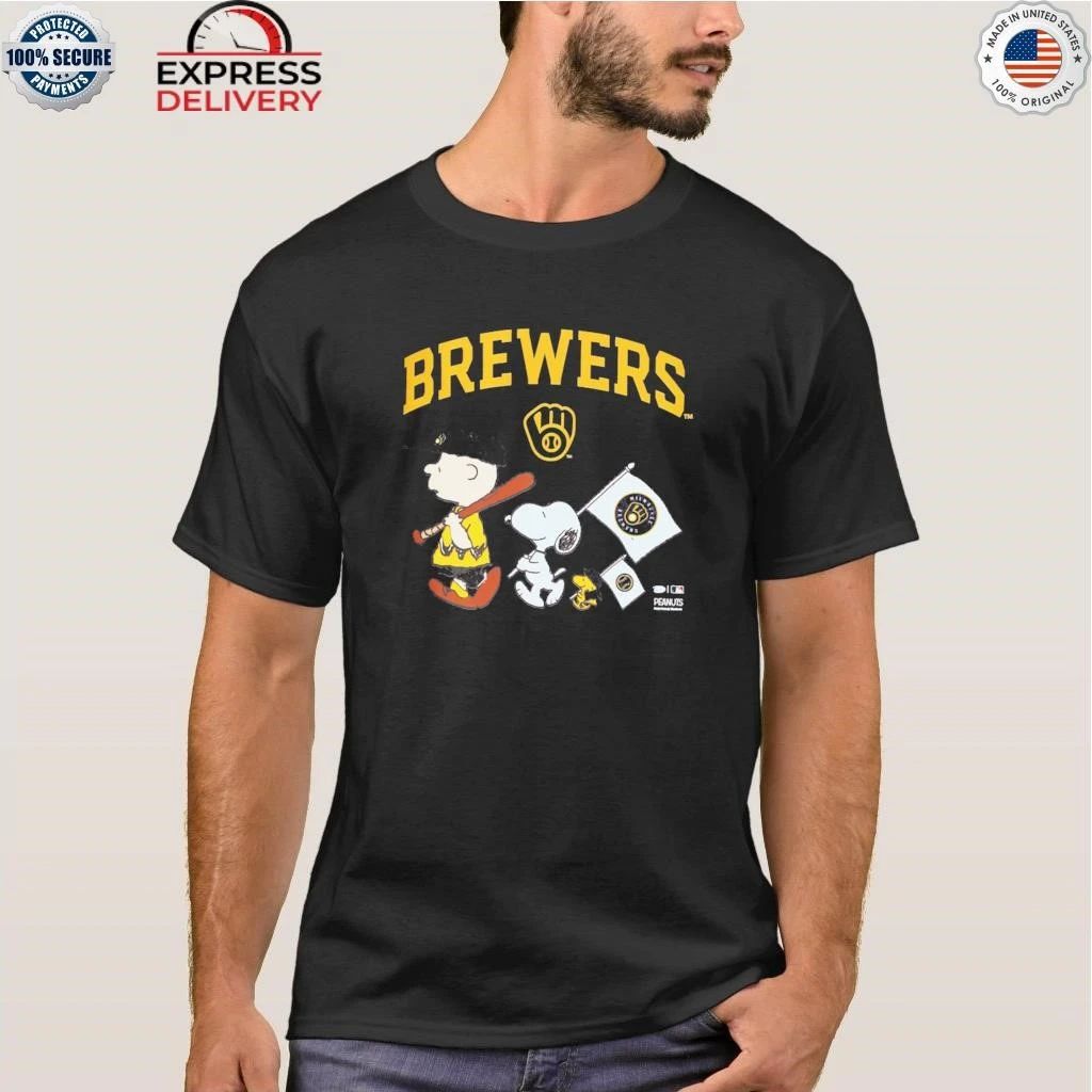 Milwaukee Brewers Peanuts Flag Shirt