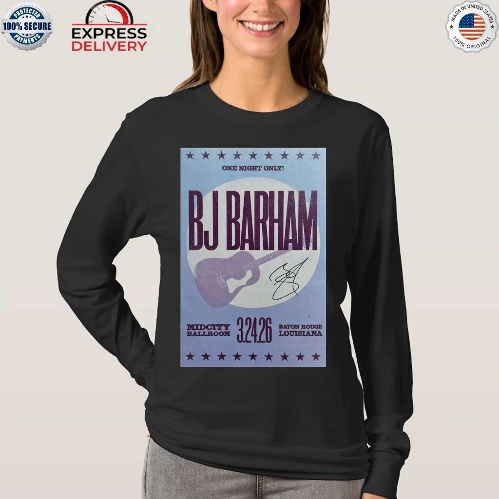 BJ Barham in Baton Rouge Mid City Ballroom 3.24.2026 Shirt