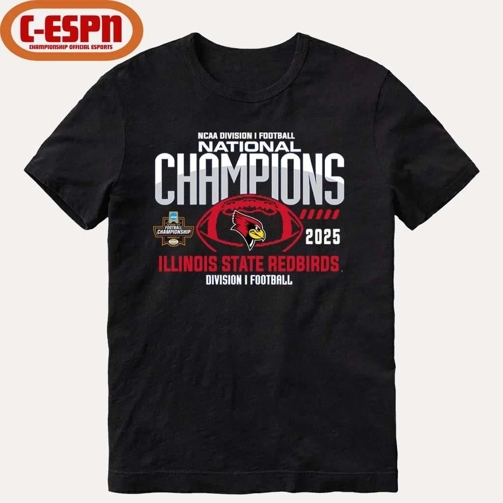 Illinois State Redbirds 2025 NCAA Division I Football National Champions T-Shirt