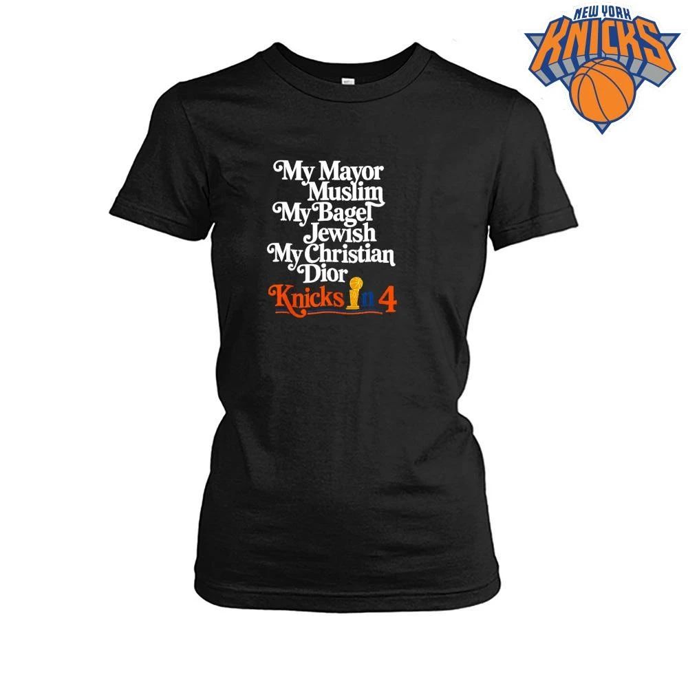 Knicks In 4 My Mayor Muslim New York Basketball NBA Champions Shirt