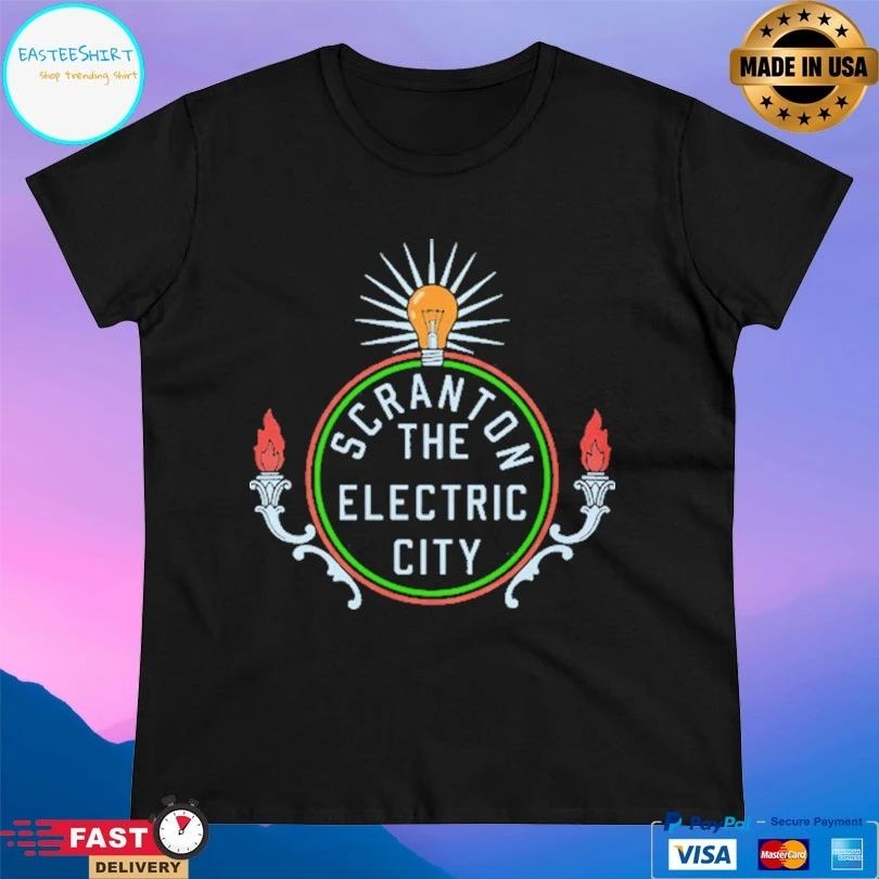 Scranton The Electric City Logo T-shirts