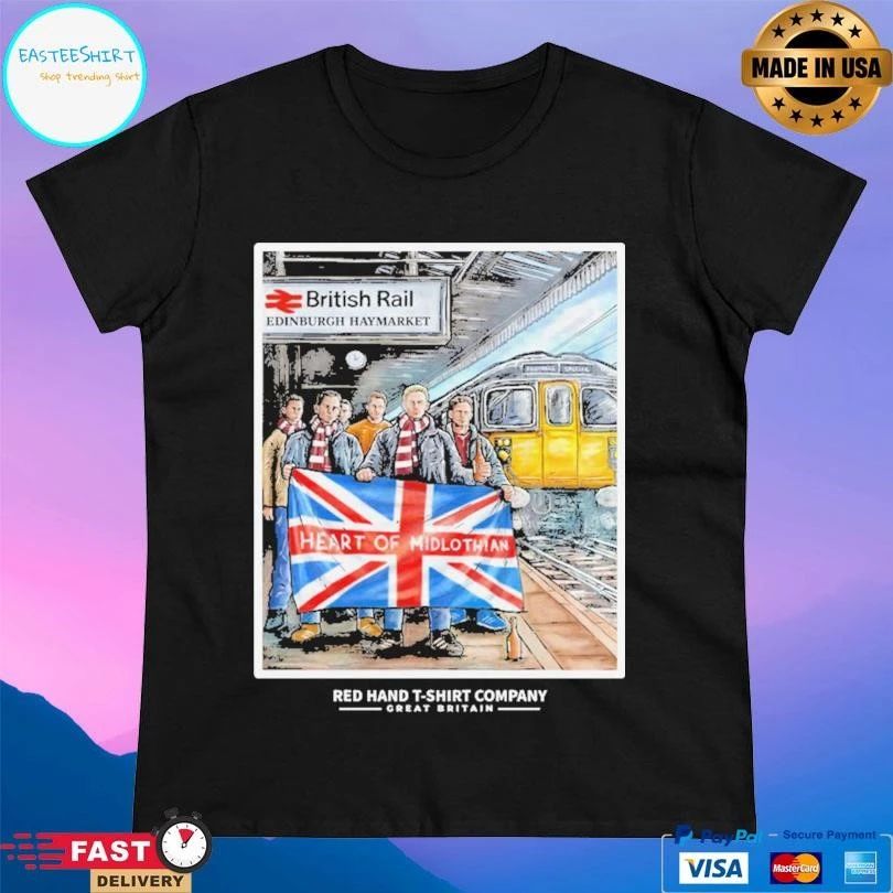 British Rail Edinburgh Haymarket Heart Of Midlothian T-shirts
