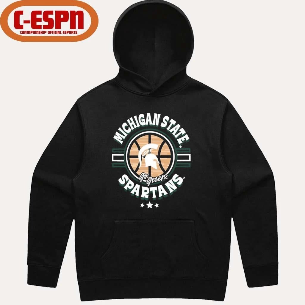 Michigan State Spartans Basketball Court Ball Shirt
