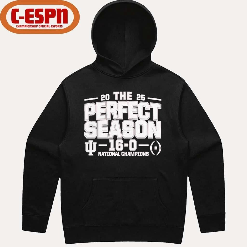 IU Football The Perfect Season 16-0 National Champions T-Shirt
