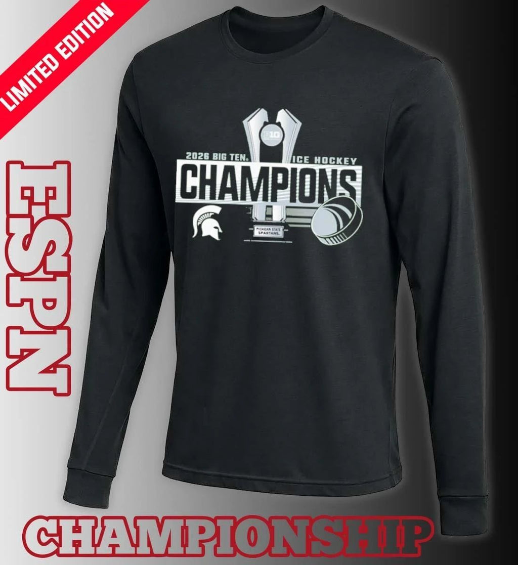 Michigan State Spartans 2026 Big Ten Men’s Ice Hockey Regular Season Champions Shirt